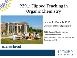 Morsch Flipped 2014 BCCE final - University of Illinois Springfield
