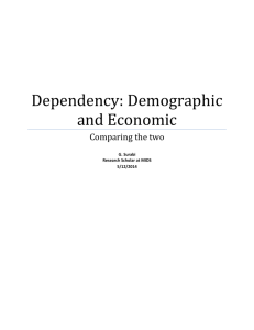 Dependency Ratios for Census Workshop