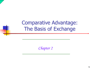 Chapter 2 - Comparative Advantage: The Basis of Exchange