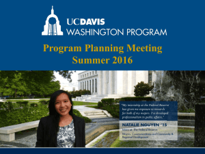 Winter 2016 Program Planning Meeting