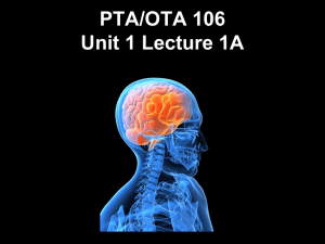 PTA/OTA 106 Unit 1 Lecture 1A PP