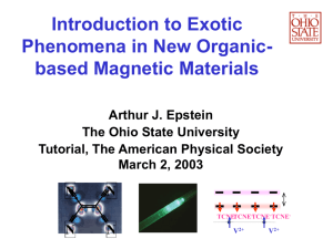 Metastable States and Photoinduced Magnetization in Organic