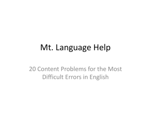 Mt. Language help