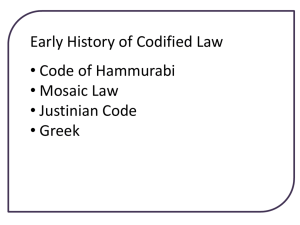 Law 12 Foundations Codes and Codifications
