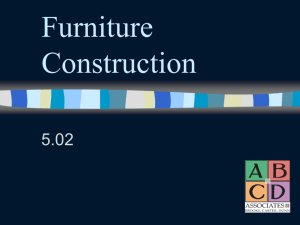 5.02 Furniture Construction