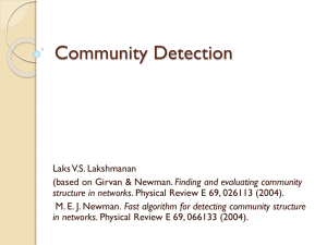 Community Detection - UBC Department of Computer Science
