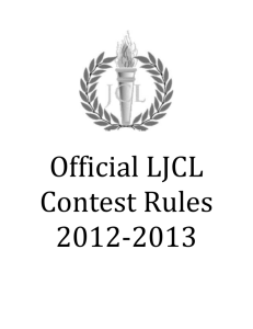 Official LJCL Contest Rules
