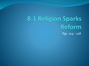 8-1 Religion Sparks Reform