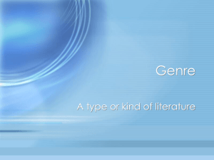 to learn about genre.