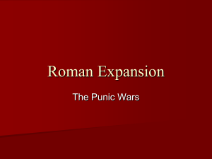 Rome and Carthage - Nipissing University Word