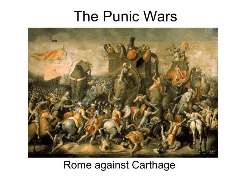 which best describes a major cause of the punic wars