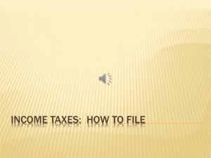 Income Taxes: How To File