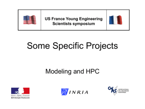 Some Specific Projects - US France Young Engineering Scientists