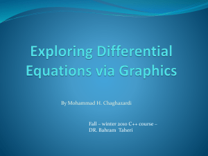 An Introduction to Exploring D.E. via Graphics