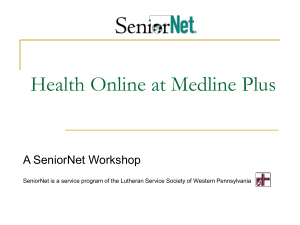 Health Online at Medline Plus