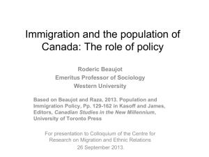 Socio-cultural impact of immigration