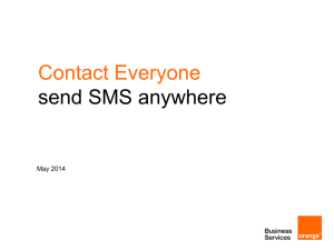 SMS-C - Orange Business Services