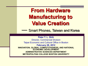 Presentation on Taiwan's Economic Development - US