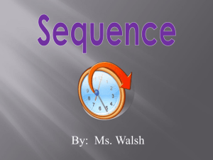 Sequence-1 - discovery3rdgraders