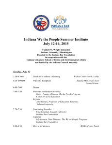 Indiana We the People Summer Institute