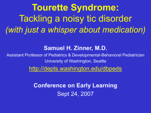 Tourette's Disorder and Comorbidity