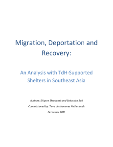 Migration, Deportation and Recovery: An Analysis with TdH