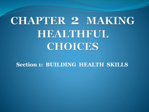 health powerpoint, chapter 2-1