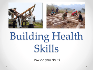 Day 11-12 Building Health Skills