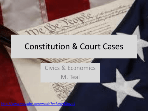 Constitution & Court Cases