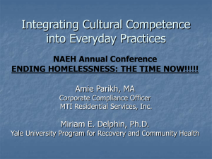 Integrating Cultural Competence into Everyday Practices by Miriam