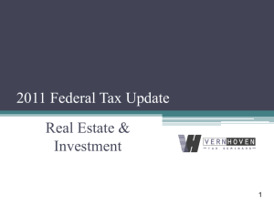 1999 Real Estate Tax Update