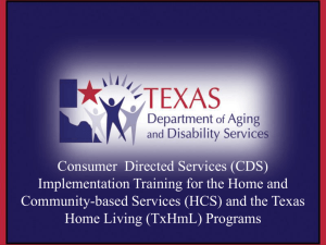 Day Two - Texas Department of Aging and Disability Services