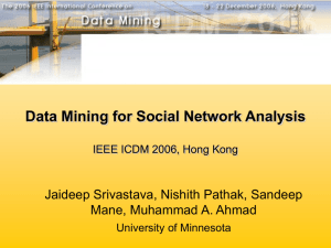 ICDM2006 Tutorial ( ppt file) - Data Analysis and Management