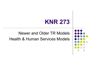 Health & Human Services Models