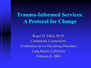 Trauma-Informed Human Services - UCLA Integrated Substance