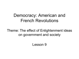 American and French Revolutions