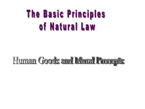 Principles of Catholic Moral Theology