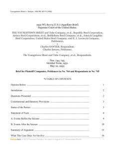 Youngstown Sheet & Tube Co. v. Sawyer