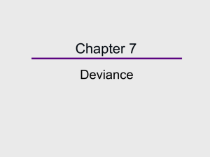Chapter 8, Deviance