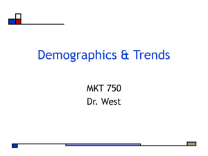 Demographics & Trends I