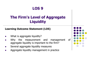 The Firms Level of Aggregate Liquidity