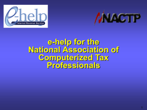 NATCP e-help Presentation