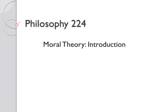 Introduction to Moral Theory