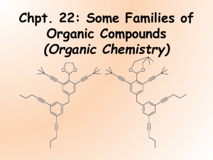 Chpt. 22: Some Families of Organic Compounds