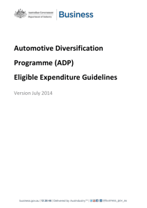 Automotive Diversification Programme (ADP)