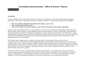 Curriculum and Instruction * Office of Science-