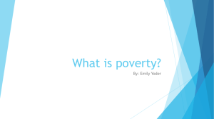 What is poverty?