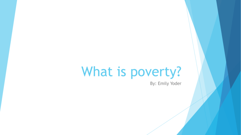 what-is-poverty