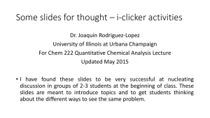 Selecting a buffer: - University of Illinois at Urbana