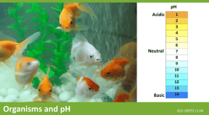 Organisms and pH